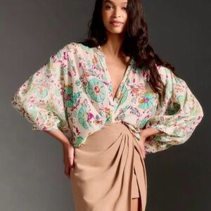Anthropologie Pilcro The Sidney Batwing Blouse
